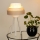 Brilagi - Lámpara de mesa ALASKA LUNETA 1xE27/15W/230V gris/color crema