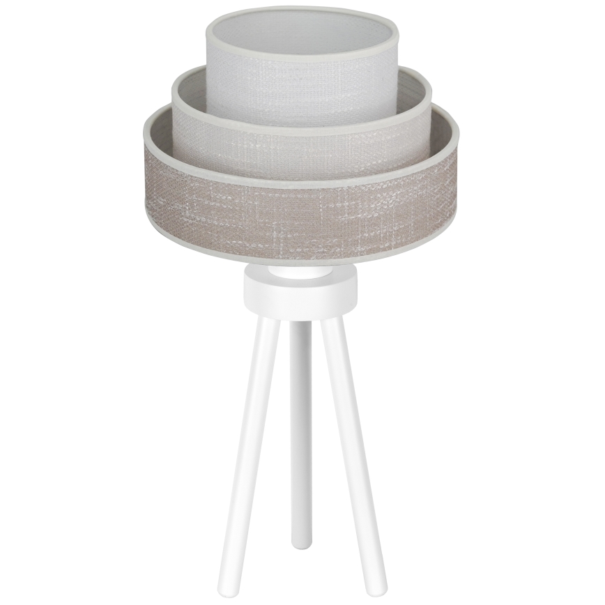 Brilagi - Lámpara de mesa ALASKA LUNETA 1xE27/15W/230V gris/color crema