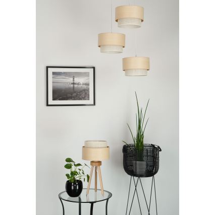 Brilagi - Lámpara de mesa ARIZONA BOHO 1xE27/15W/230V beige