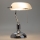 Brilagi - Lámpara de mesa BANK OFFICE 1xE27/60W/230V cromo brillante/blanco