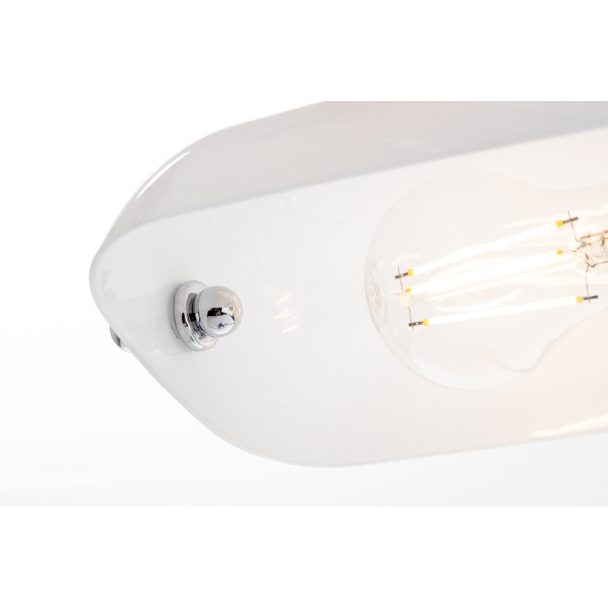 Brilagi - Lámpara de mesa BANK OFFICE 1xE27/60W/230V cromo brillante/blanco