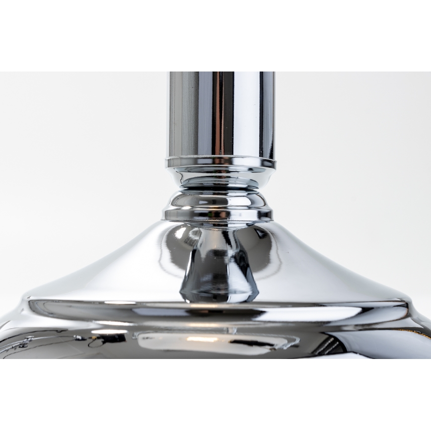 Brilagi - Lámpara de mesa BANK OFFICE 1xE27/60W/230V cromo brillante/blanco