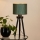 Brilagi - Lámpara de mesa BOSTON ROLLER 1xE27/15W/230V paja verde/dorado
