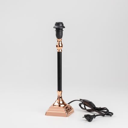 Brilagi - Lámpara de mesa CERIA 1xE14/40W/230V negro/cobre/gris