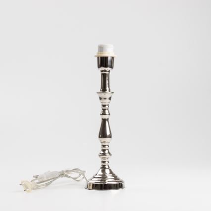 Brilagi - Lámpara de mesa CERIA 1xE27/60W/230V diámetro 30 cm cromo brillante/verde