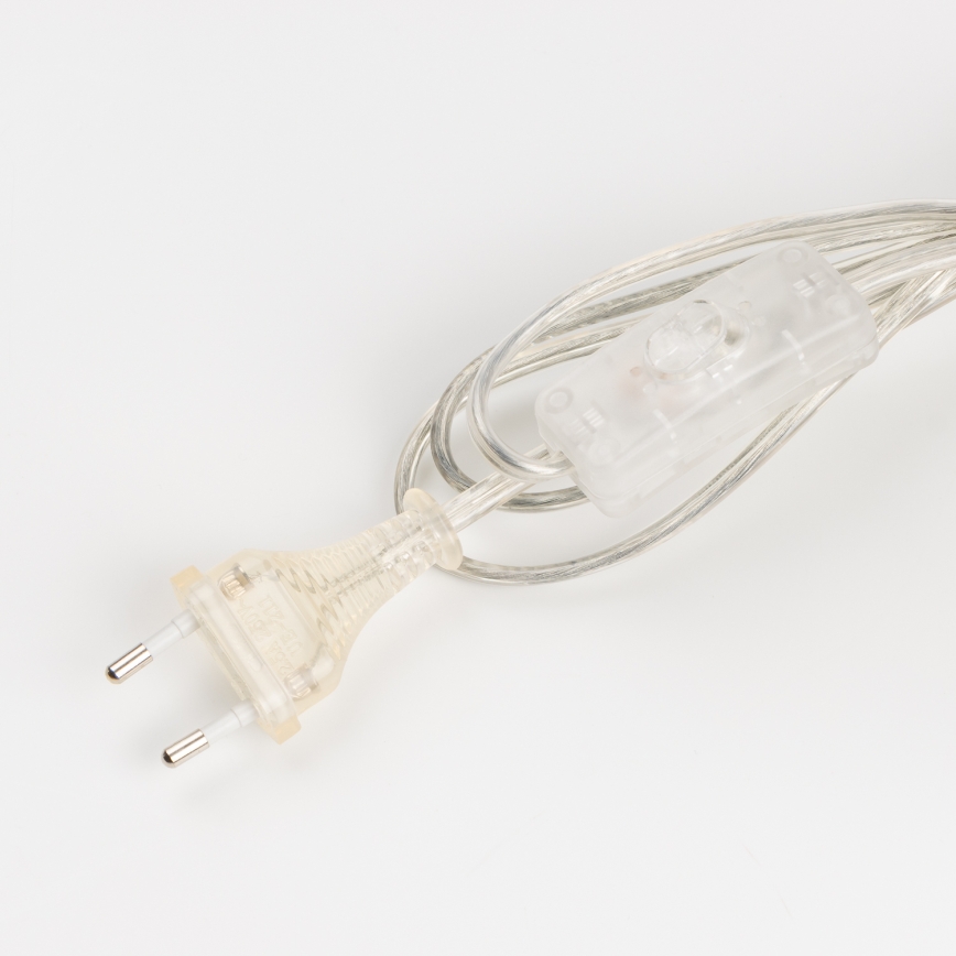 Brilagi - Lámpara de mesa CERIA 1xE27/60W/230V Ø 25 cm cromado brillante/gris