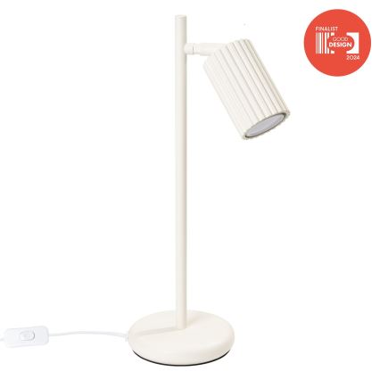 Brilagi - Lámpara de mesa CRESTO 1xGU10/10W/230V color crema