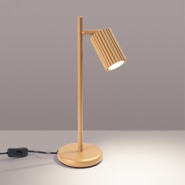 Brilagi - Lámpara de mesa CRESTO 1xGU10/10W/230V dorada