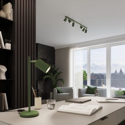 Brilagi - Lámpara de mesa CRESTO 1xGU10/10W/230V verde