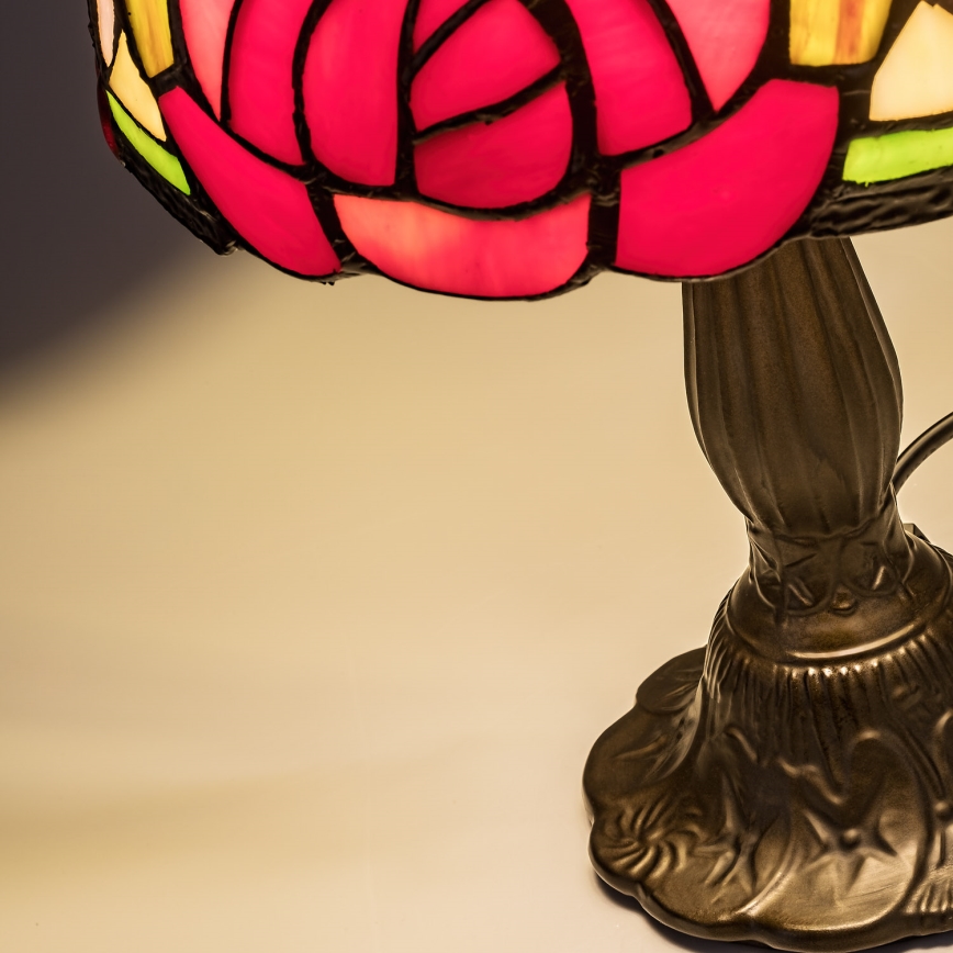 Brilagi - Lámpara de mesa estilo Tiffany con vitral GARLAN 1xE14/40W/230V