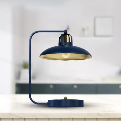 Brilagi - Lámpara de mesa FLAMENGO 1xE27/60W/230V azul