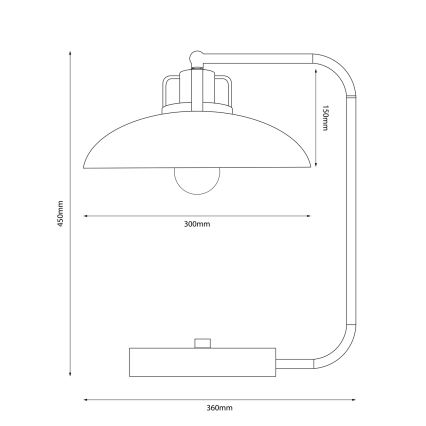 Brilagi - Lámpara de mesa FLAMENGO 1xE27/60W/230V beige
