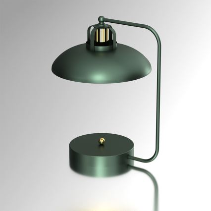 Brilagi - Lámpara de mesa FLAMENGO 1xE27/60W/230V verde