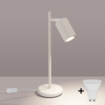 Brilagi - Lámpara de mesa LED CRESTO 1xGU10/10W/230V color crema