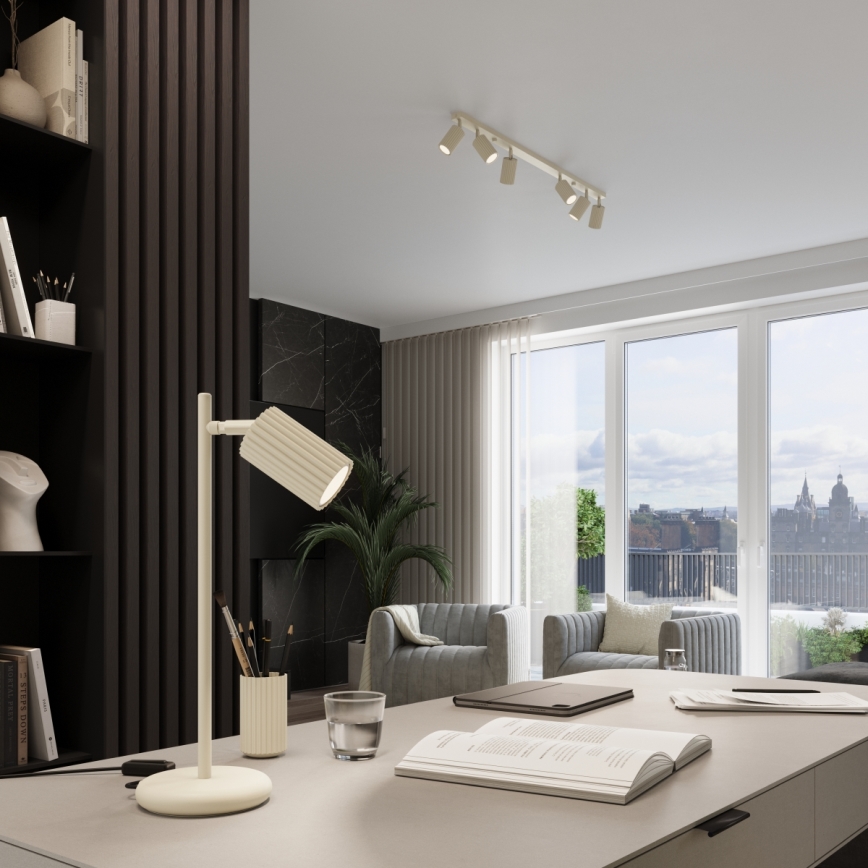 Brilagi - Lámpara de mesa LED CRESTO 1xGU10/10W/230V color crema