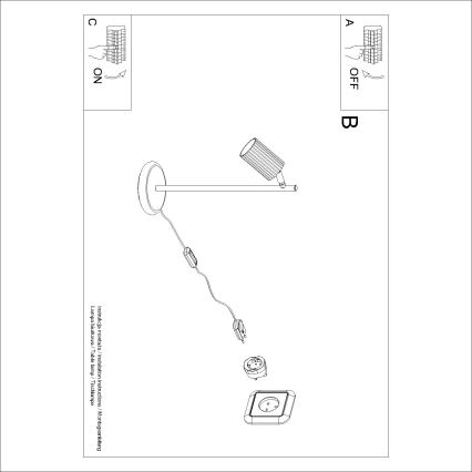 Brilagi - Lámpara de mesa LED CRESTO 1xGU10/10W/230V color crema