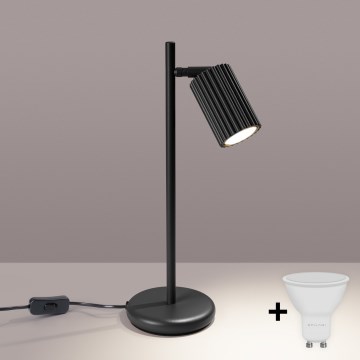 Brilagi - Lámpara de mesa LED CRESTO 1xGU10/10W/230V negra