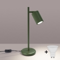Brilagi - Lámpara de mesa LED CRESTO 1xGU10/10W/230V verde