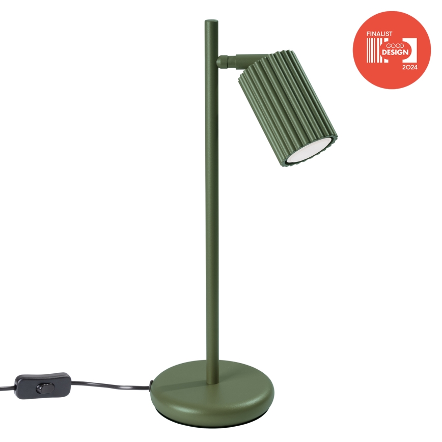 Brilagi - Lámpara de mesa LED CRESTO 1xGU10/10W/230V verde