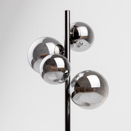 Brilagi - Lámpara de mesa LED MILLA 4xG9/3W/230V cromo brillante/ahumado