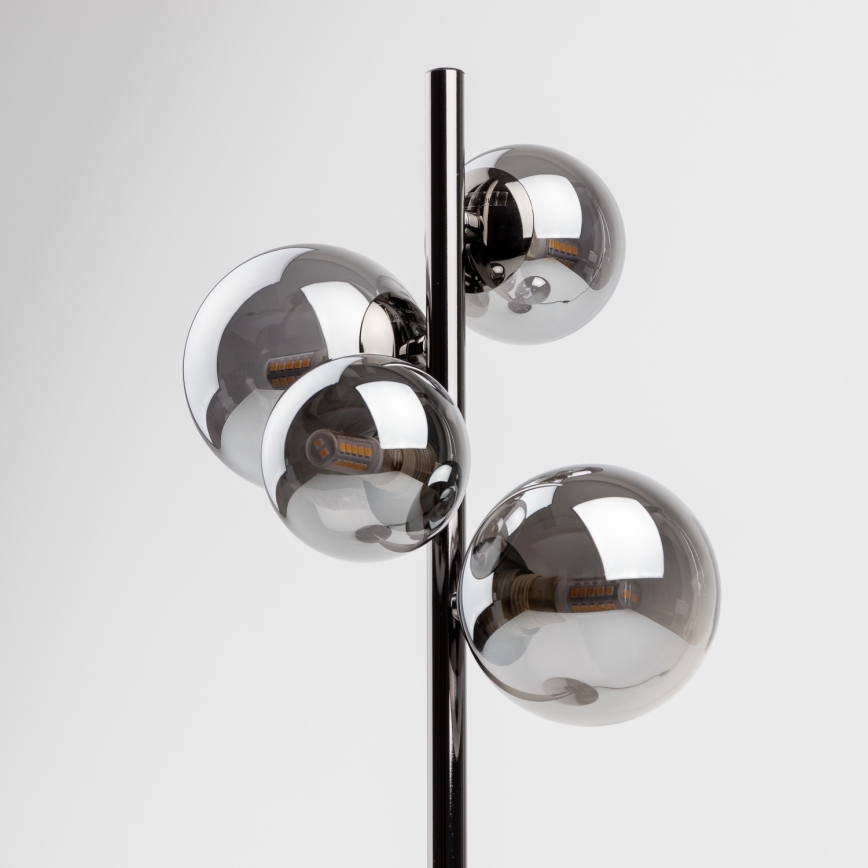 Brilagi - Lámpara de mesa LED MILLA 4xG9/3W/230V cromo brillante/ahumado