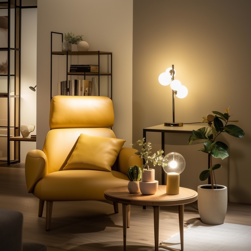 Brilagi - Lámpara de mesa LED MILLA 4xG9/3W/230V cromo brillante/blanco