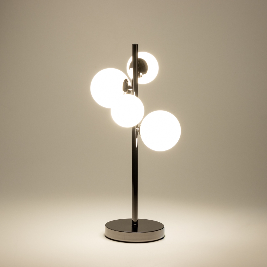 Brilagi - Lámpara de mesa LED MILLA 4xG9/3W/230V cromo brillante/blanco