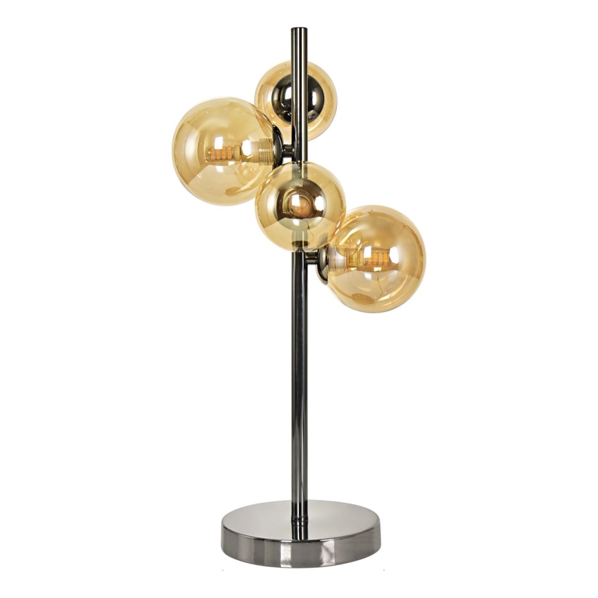 Brilagi - Lámpara de mesa LED MILLA 4xG9/3W/230V cromo brillante/dorado