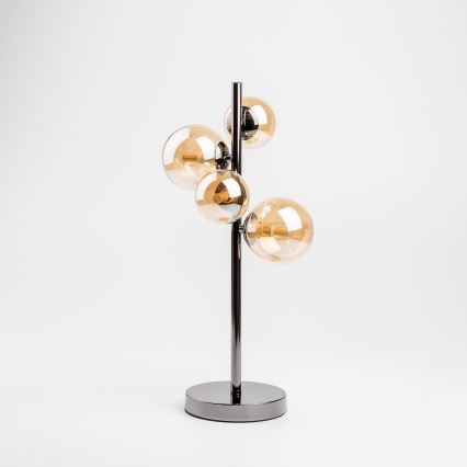 Brilagi - Lámpara de mesa LED MILLA 4xG9/3W/230V cromo brillante/dorado