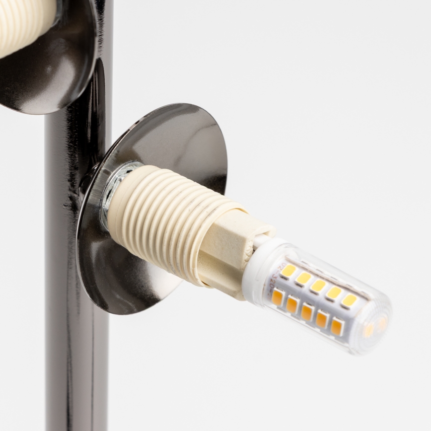 Brilagi - Lámpara de mesa LED MILLA 4xG9/3W/230V cromo brillante/dorado