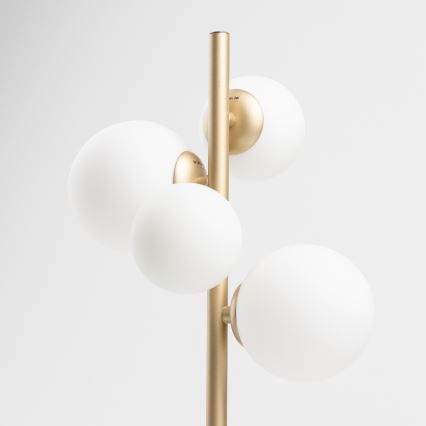 Brilagi - Lámpara de mesa LED MILLA 4xG9/3W/230V dorado/blanco