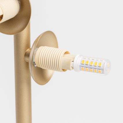 Brilagi - Lámpara de mesa LED MILLA 4xG9/3W/230V dorado/blanco