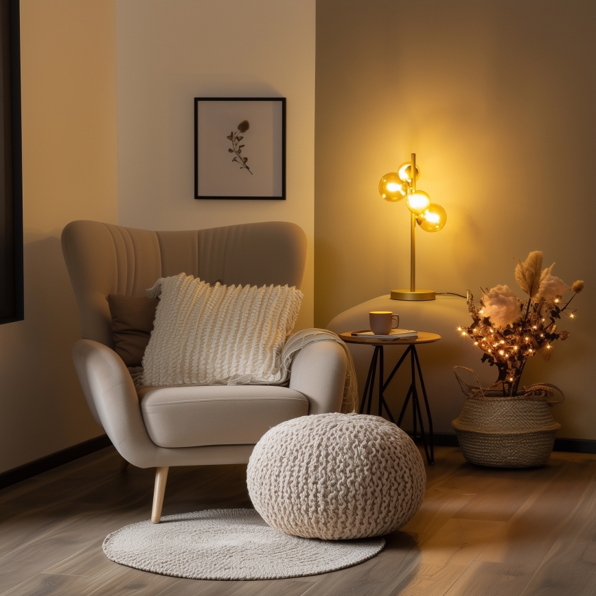 Brilagi - Lámpara de mesa LED MILLA 4xG9/3W/230V dorado