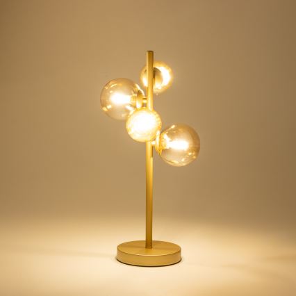 Brilagi - Lámpara de mesa LED MILLA 4xG9/3W/230V dorado