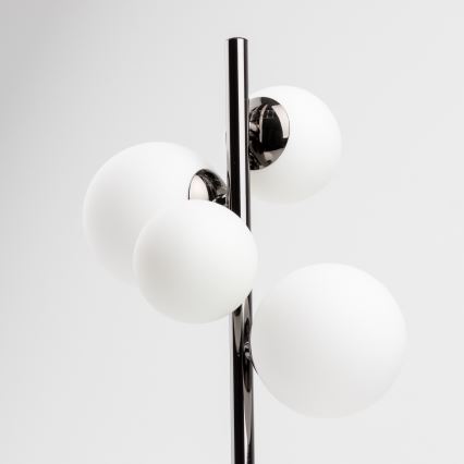 Brilagi - Lámpara de mesa LED MILLA 4xG9/3W/230V negro cromado/blanco