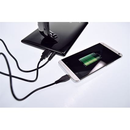 Brilagi - Lámpara de mesa LED regulable con conector USB LED/12W/230V blanco 3000 - 6000K