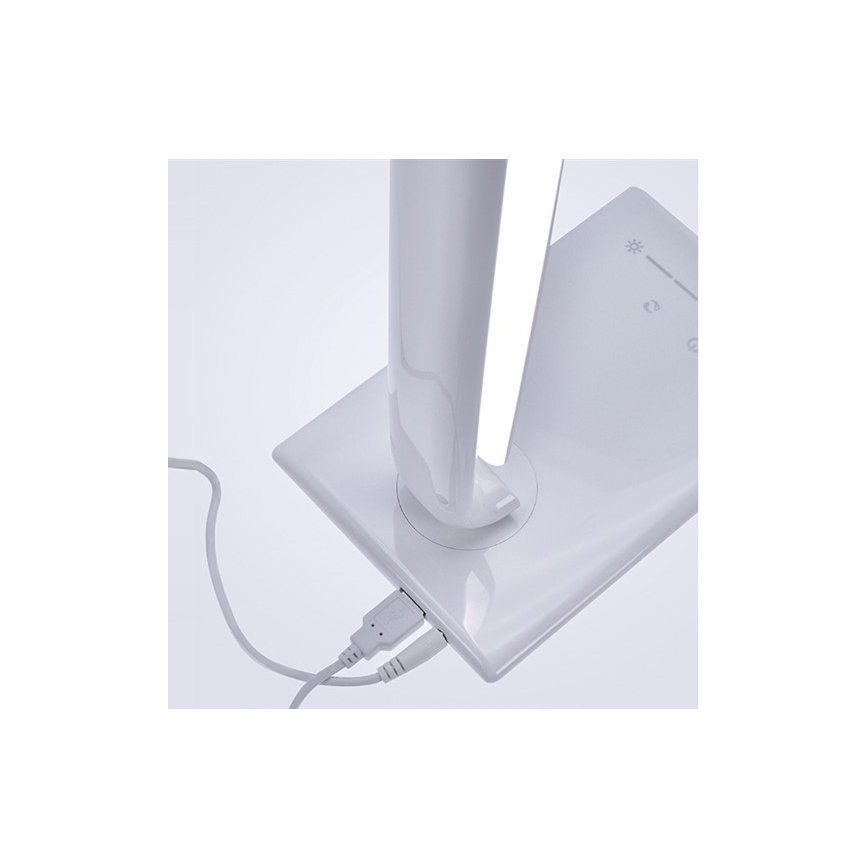 Brilagi - Lámpara de mesa LED regulable con conector USB LED/12W/230V blanco 3000 - 6000K