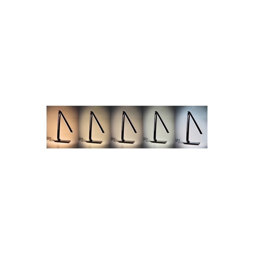 Brilagi - Lámpara de mesa LED regulable con conector USB LED/12W/230V blanco 3000 - 6000K