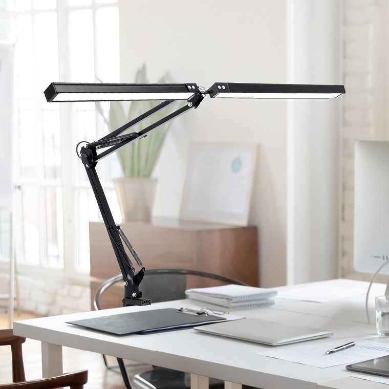 Brilagi - Lámpara de mesa LED regulable flexible VARIO LED/15W/230V 3000-6000K negro