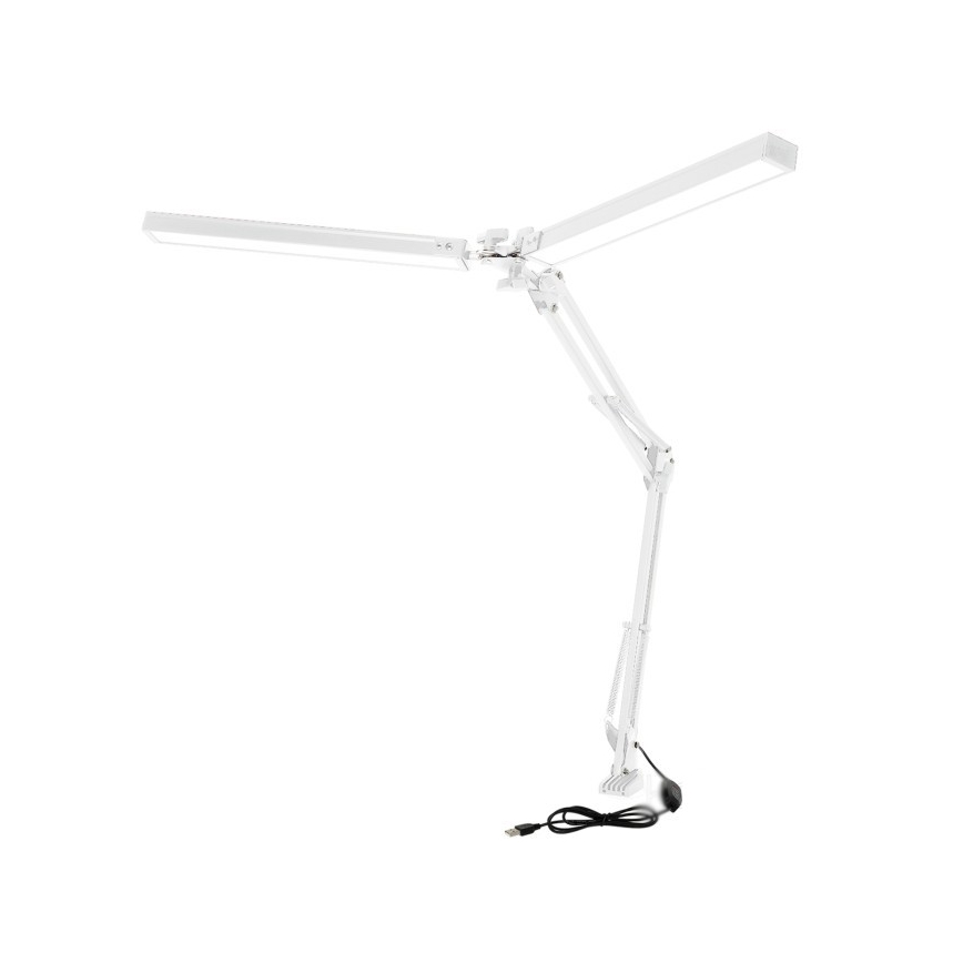 Brilagi - Lámpara LED de mesa flexible regulable VARIO 2xLED/14W/230V 3000-6000K blanco
