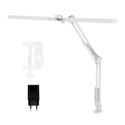 Brilagi - Lámpara LED de mesa flexible regulable VARIO 2xLED/14W/230V 3000-6000K blanco