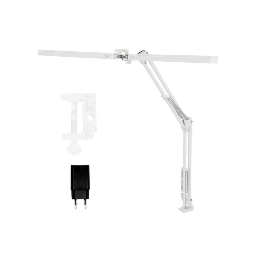 Brilagi - Lámpara LED de mesa flexible regulable VARIO 2xLED/14W/230V 3000-6000K blanco