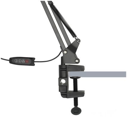 Brilagi - Lámpara de mesa LED regulable flexible VARIO 2xLED/14W/230V 3000-6000K negro