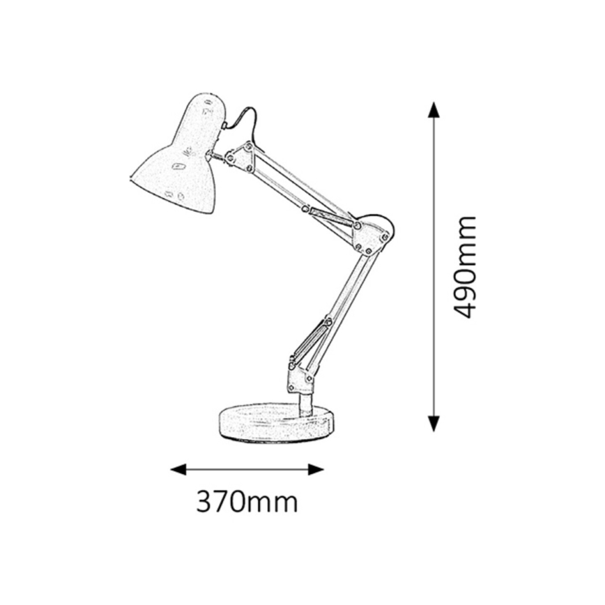 Brilagi - Lámpara de mesa LED ROMERO 1xE27/10W/230V negro
