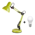 Brilagi - Lámpara de mesa LED ROMERO 1xE27/10W/230V verde