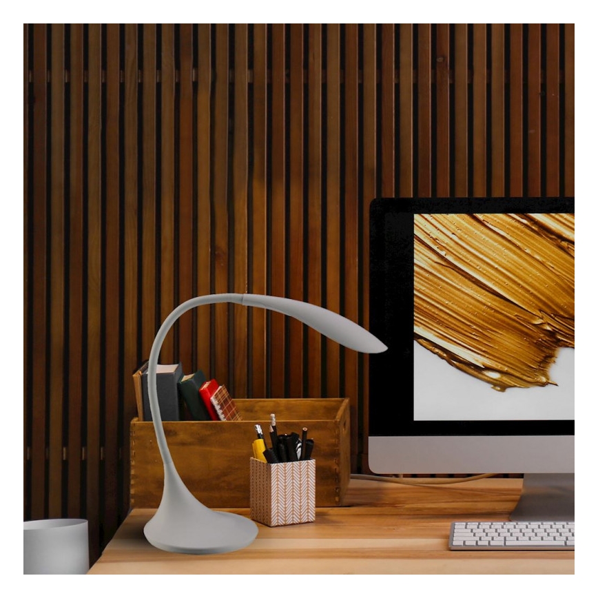 Brilagi - Lámpara de mesa LED Touch regulable SWAN LED/5,5W/230V gris