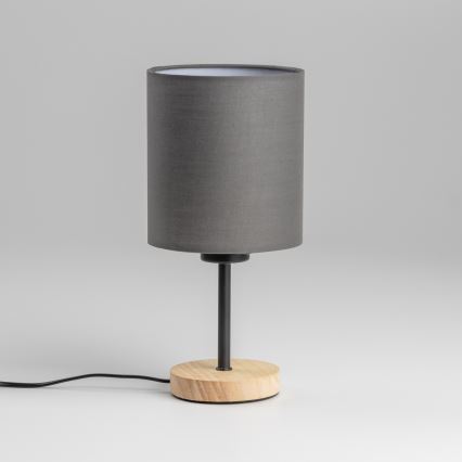 Brilagi - Lámpara de mesa NUBILA WOOD 1xE27/25W/230V roble/antracita