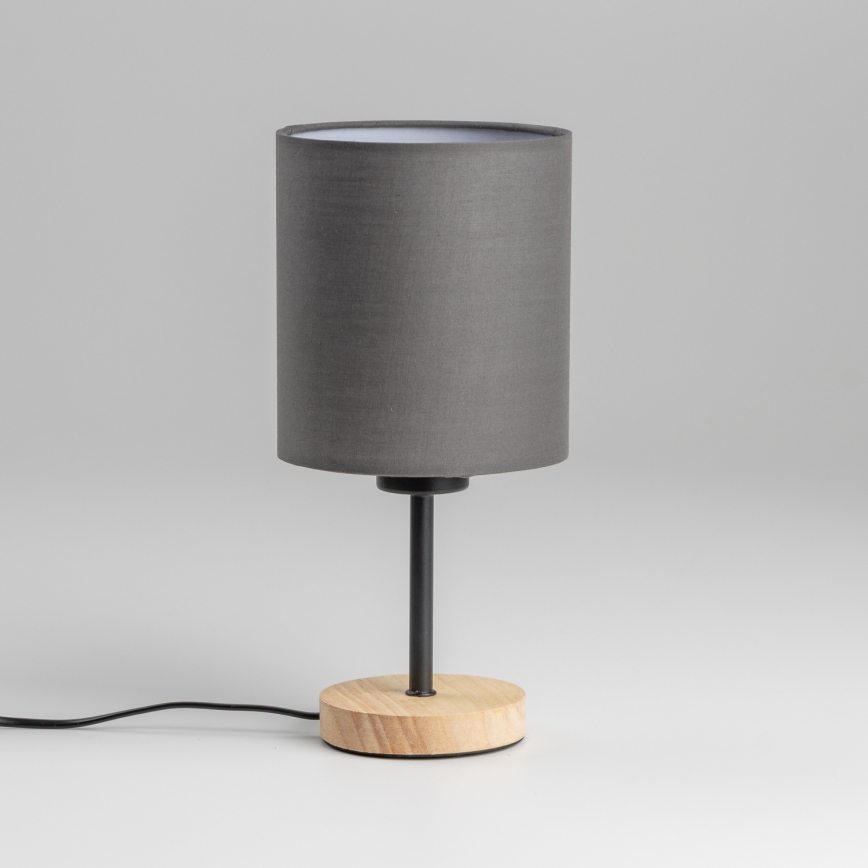 Brilagi - Lámpara de mesa NUBILA WOOD 1xE27/25W/230V roble/antracita