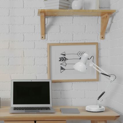 Brilagi - Lámpara de mesa ROMERO 1xE27/60W/230V blanco