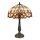 Brilagi - Lámpara de mesa Tiffany de vitral MIRABELLA 2xE27/60W/230V